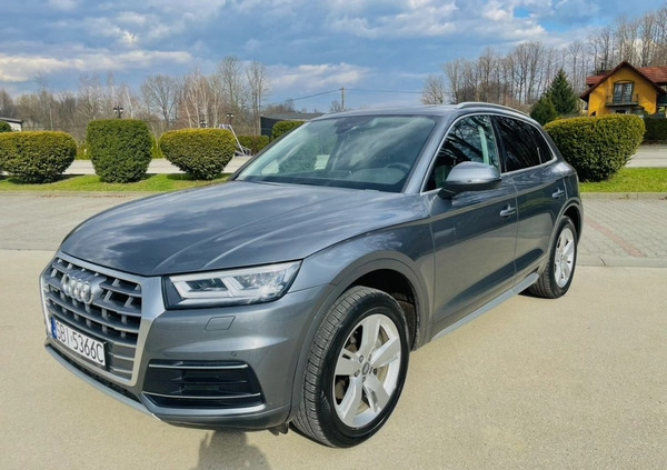 Audi Q5 cena 122800 przebieg: 65000, rok produkcji 2019 z Biała małe 667